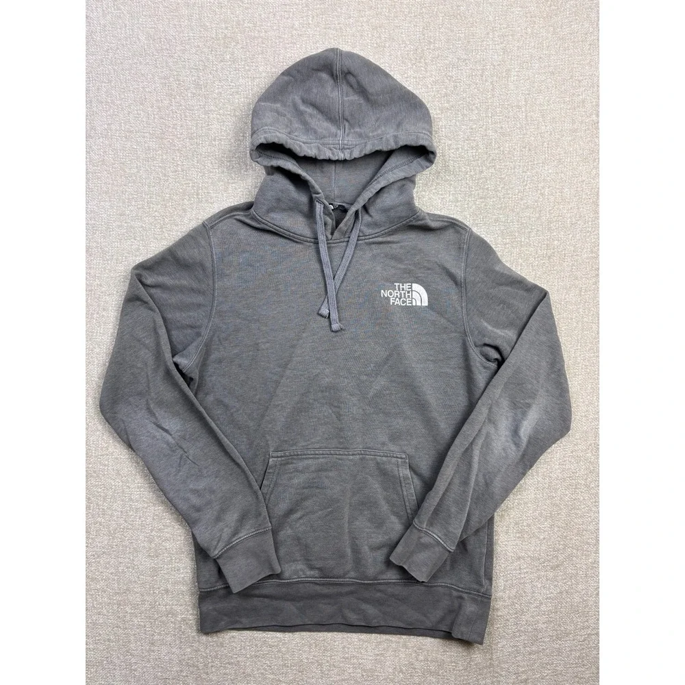The North Face Mens Red Box Pullover Hoodie Charcoal Grey Small
